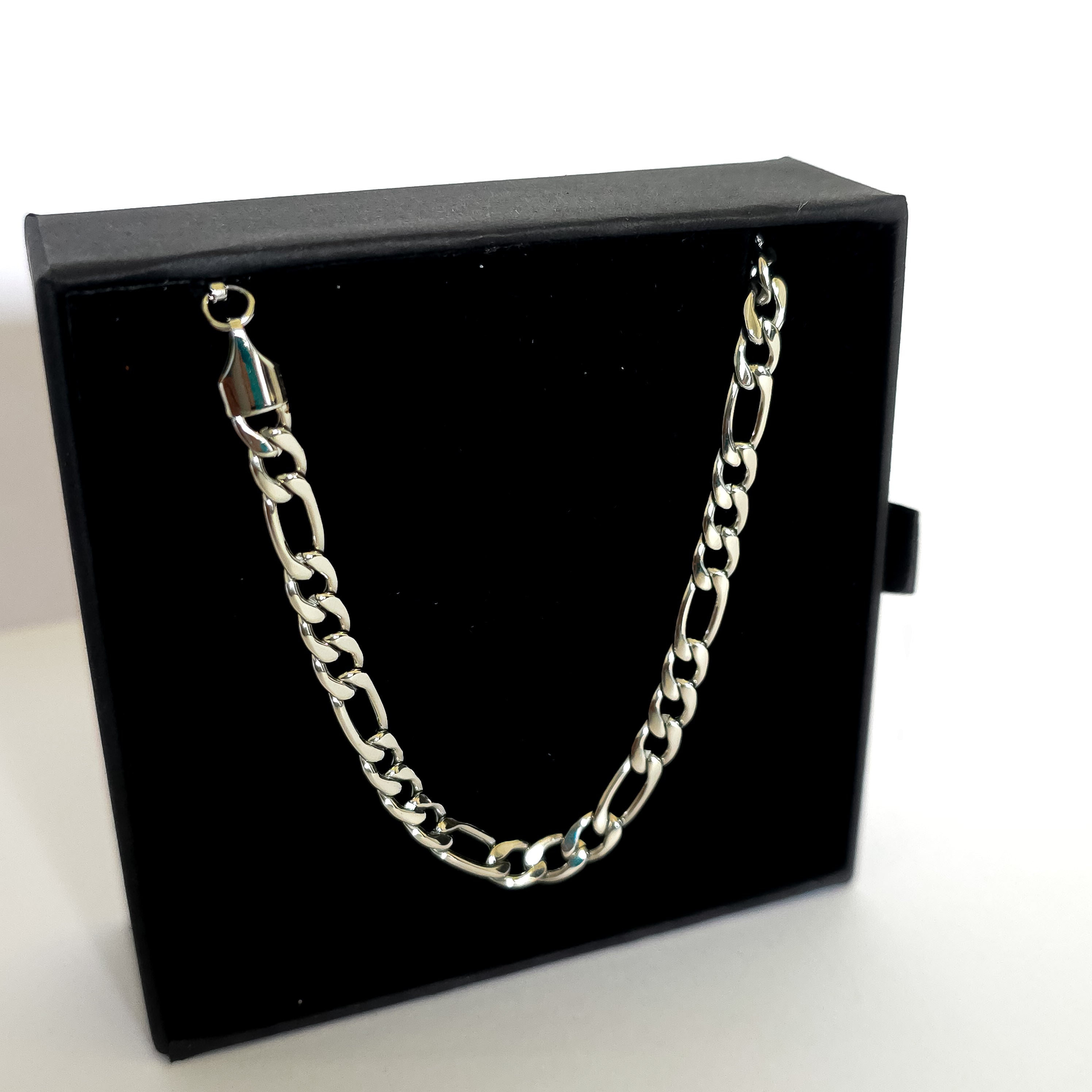 FIGARO CHAIN (WHITE GOLD) 5MM