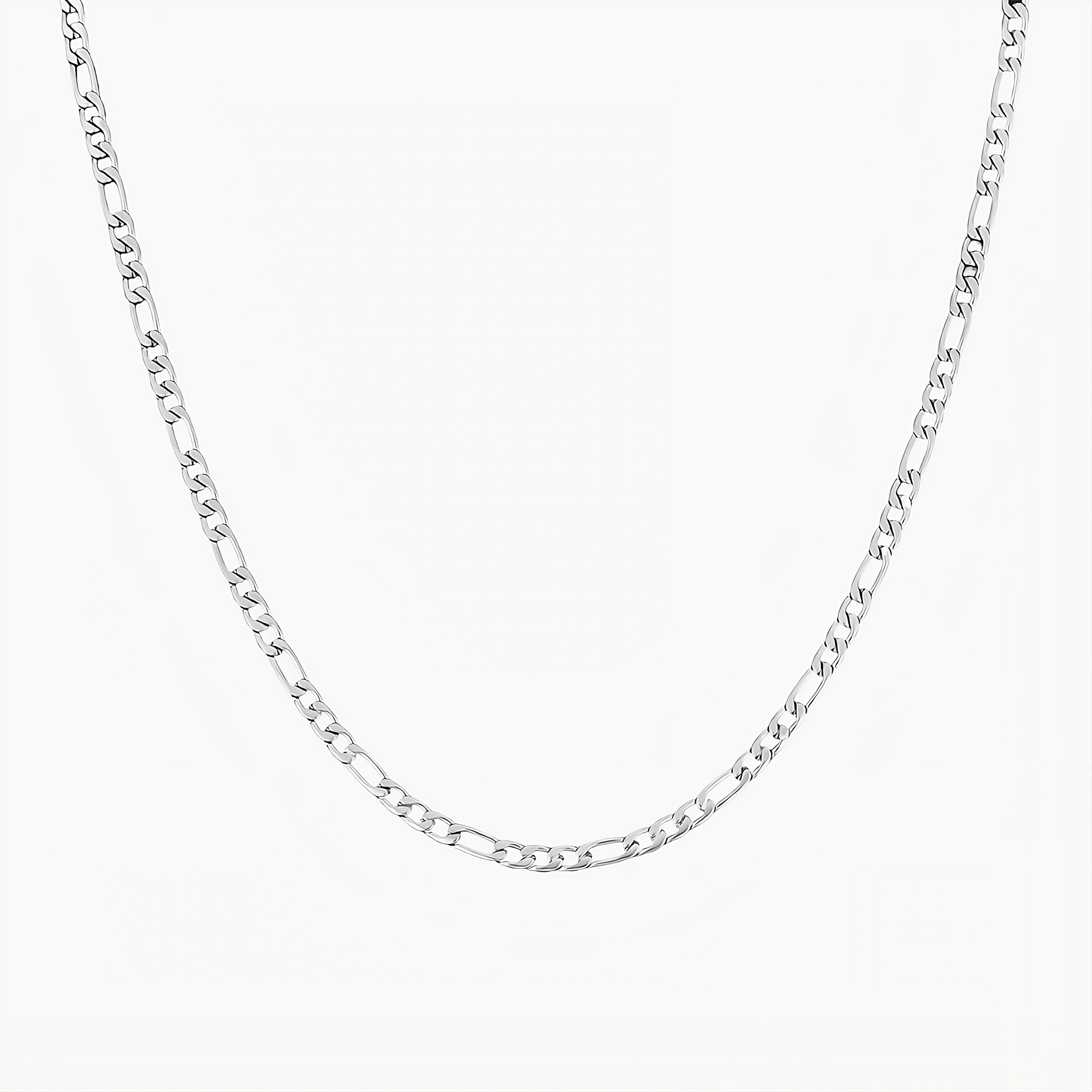 FIGARO CHAIN (WHITE GOLD) 5MM