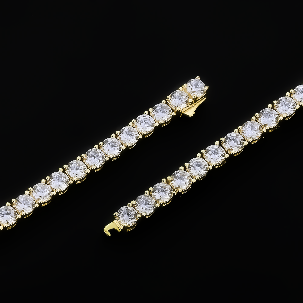 TENNIS BRACELET (GOLD) 5MM