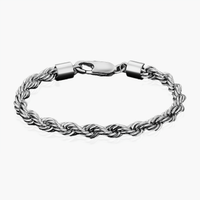 ROPE BRACELET (WHITE GOLD) 5MM