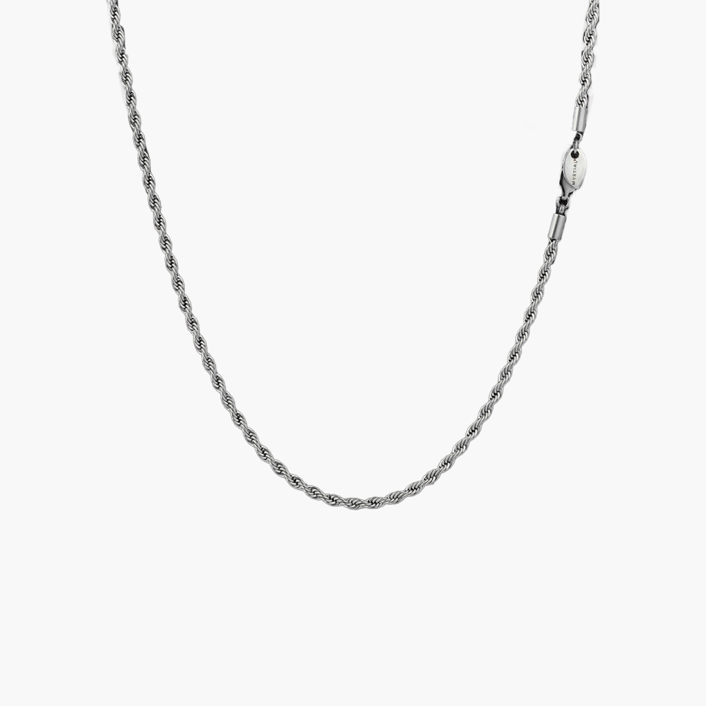 ROPE CHAIN (WHITE GOLD) 3MM