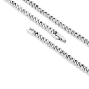 CUBAN SET (WHITE GOLD) 5MM