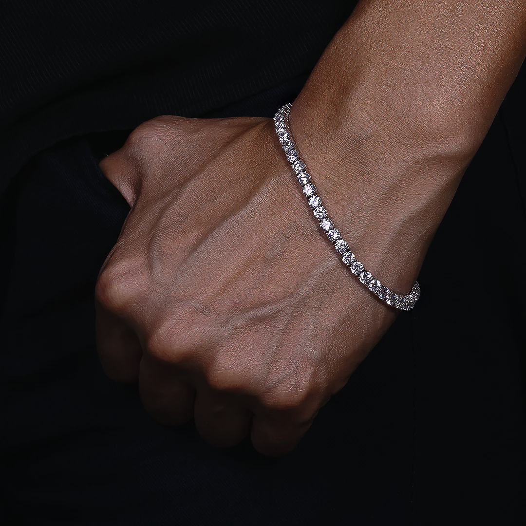 TENNIS BRACELET (WHITE GOLD) 5MM